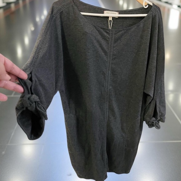 Max Studio Charcoal shift dress SIZE XL NWT - Picture 3 of 14